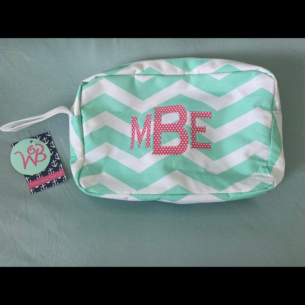 MEB Monogrammed Cosmetic Bag